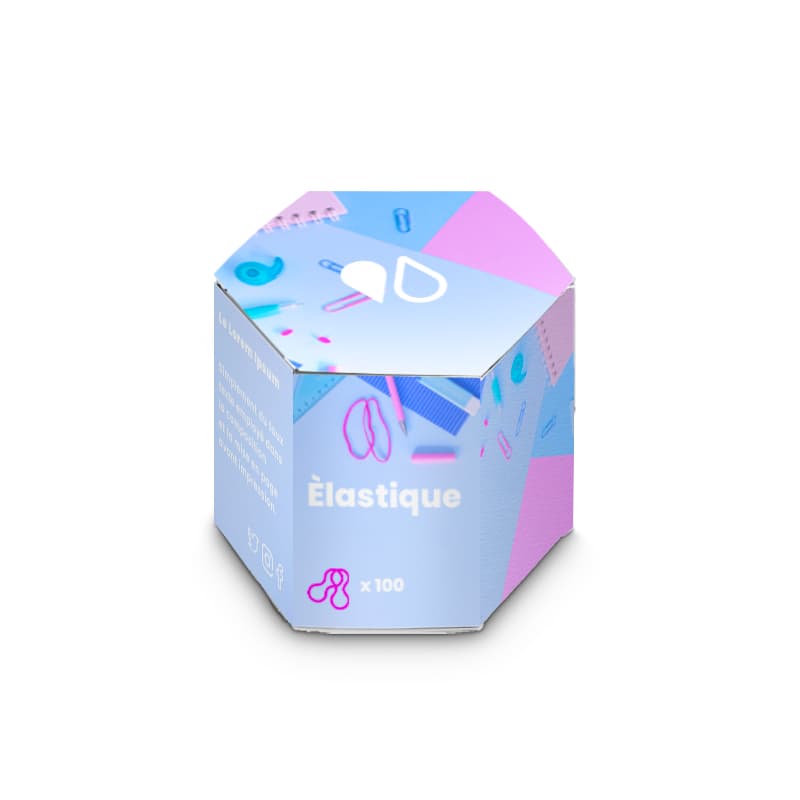 300.00000 Boîtes En Carton Forme Hexagonale 5 x 8.7 x 15 cm - Easyflyer